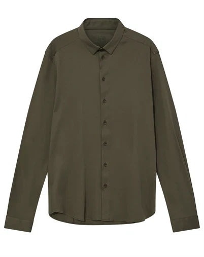 Mos Mosh - MMGMarco Jersey Skjorte - Army 